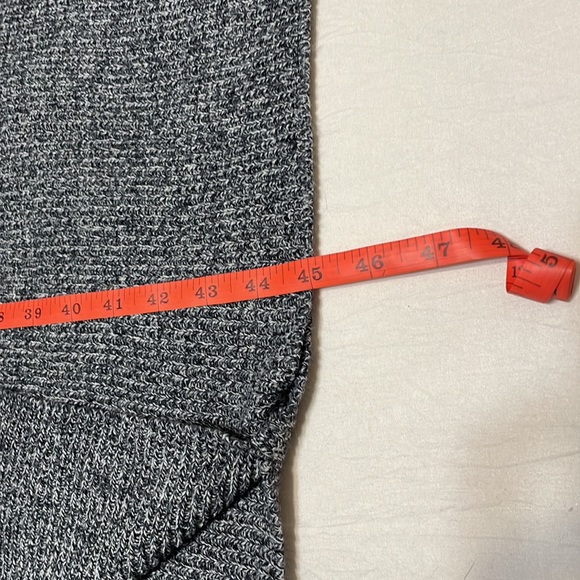 LOFT Poncho Style Black/Navy/Cream Sweater Size M/L - Picture 9 of 10